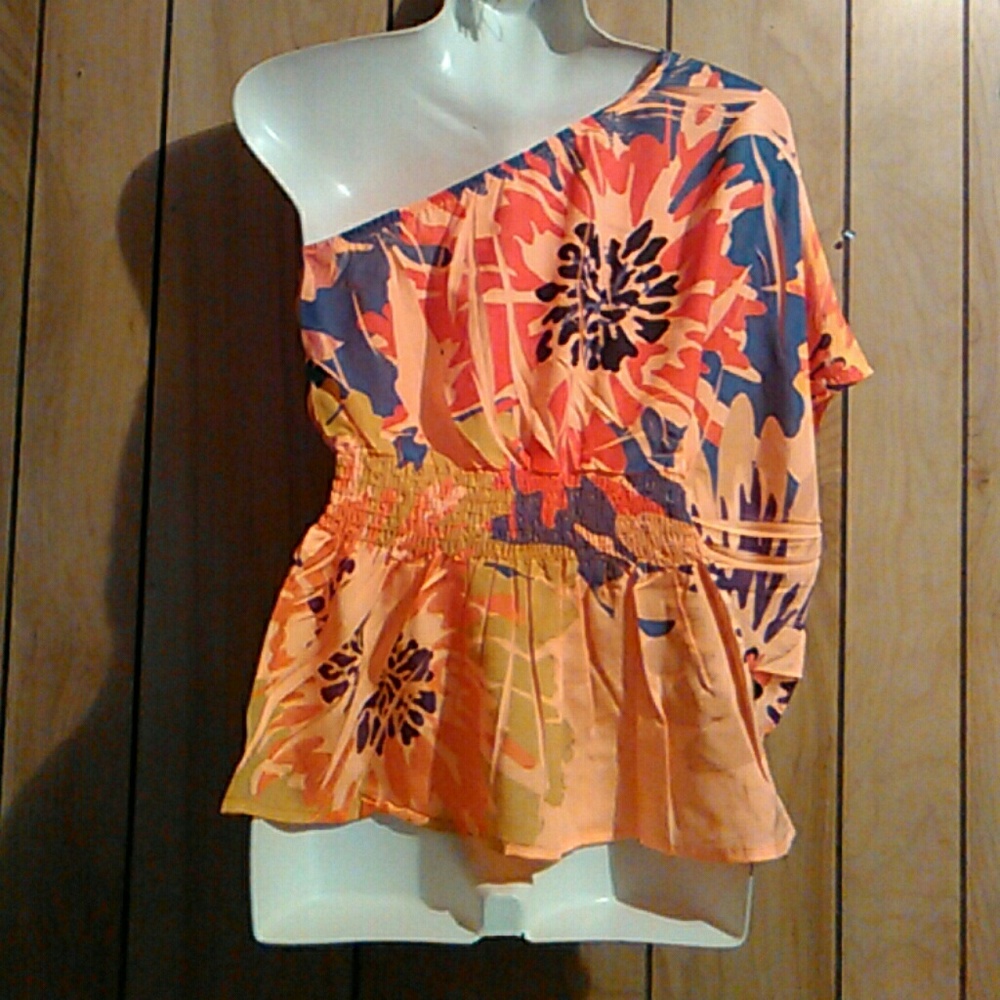Misope cold shoulder silky blouse - Picture 6 of 6
